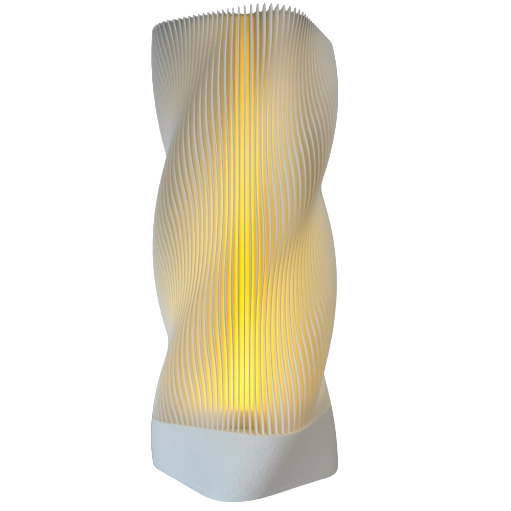 Wavy Portable Table Lamp - White
