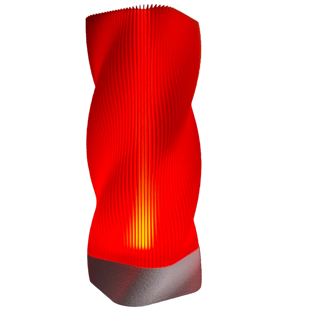 Wavy Portable Table Lamp - Orange